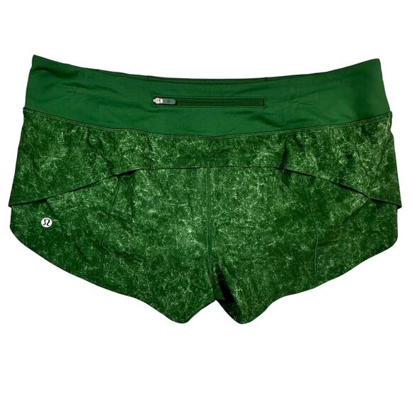 Lululemon Speed Up Low-Rise Lined Short 2.5" Everglade Size 10 - Picture 4 of 6